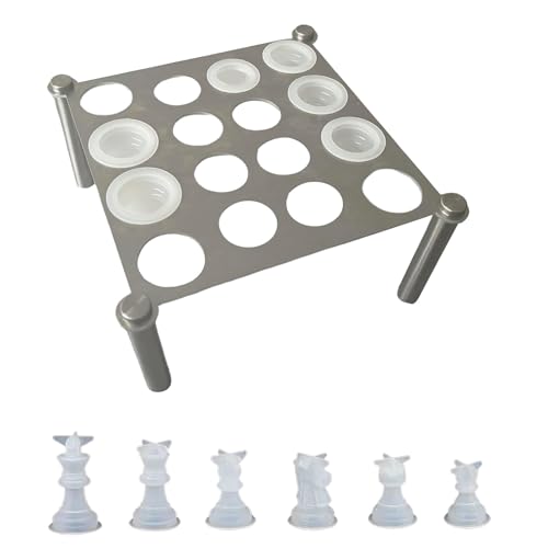 Silikon-Schachartikel-Formen, Schach-Display-Halter, Schachbrettspiel, Handarbeitszubehör, Schachhalter für Schach