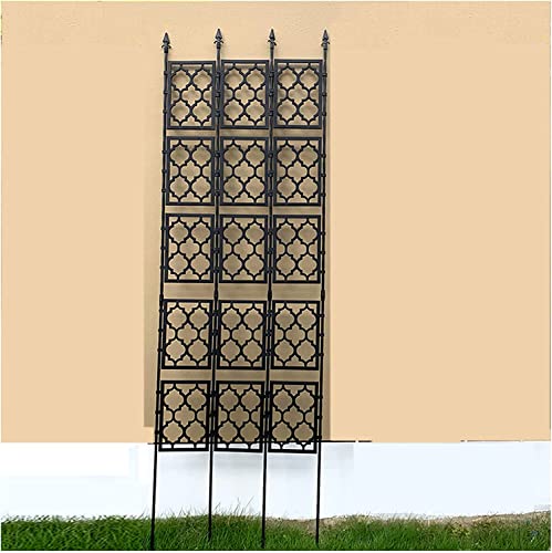 BEROZA Das Outdoor-Pflanzenklettergerüst Gitter Garten Gitter Metall Pergola Outdoor Kletterpflanzen Stützstruktur Gitter Metallhalterung