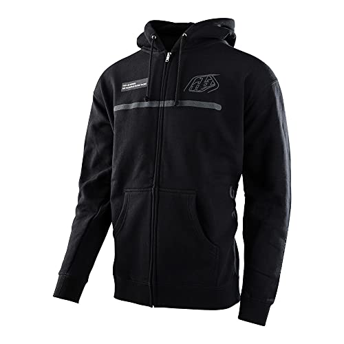 Troy Lee Designs Motorrad Motocross Racing Zip Up Hoodie für Herren, Lines Zip Up Hoodie, schwarz, X-Large