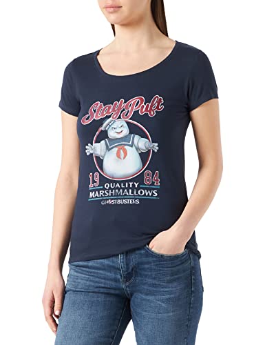 cotton division Damen Woghosdts006 T-Shirt, Marineblau, Large