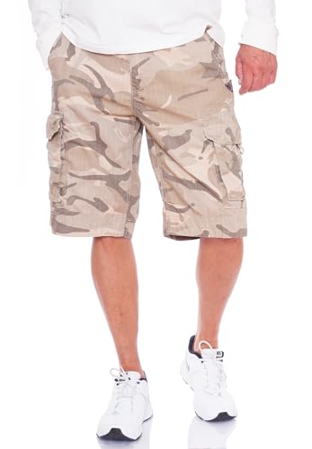 JET LAG Herren Cargo Shorts Take Off 7 Desert Camo, W38