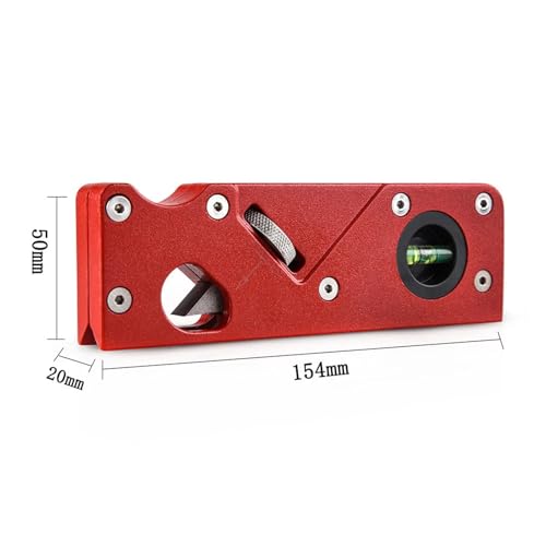 Elektrischer Hobel, Fasenhobel mit Unterlage, Handhobel for die Holzbearbeitung, for schnellen Kantenhobeln, Radian-Eckhobel, Trimmen, Hand-Heimwerkerwerkzeug for Tischler,Elektrischer Holzhobel(Rood