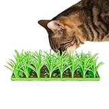 Gras-Schnüffelunterlage für Hunde, Haustier-Schnüffelunterlage - Silikon-Schnuffelgras-Pad | rutschfeste Katzen-Futtermatte, Silikon-Schnupftabak-Gras, leicht zu reinigen für Katzen