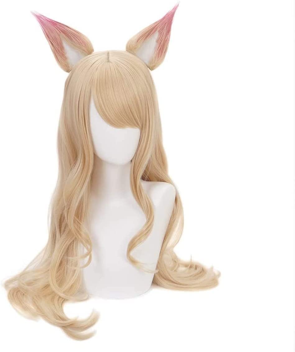 LINLINCD-Wig Anime Cosplay Lusha Game Character Perücke LOL Cosplay Perücken Anime Kunsthaar Perücke for Party Karneval Halloween Weihnachten