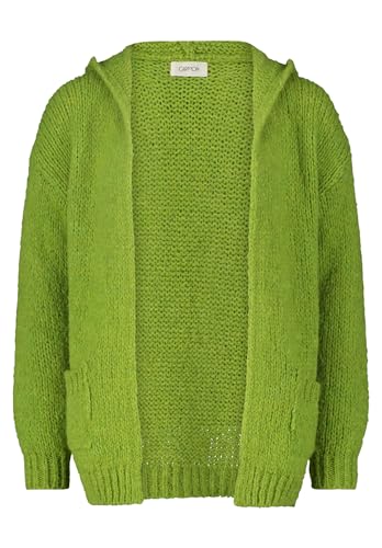 Cartoon Damen Strick-Cardigan unifarben Lima Bean Green,36