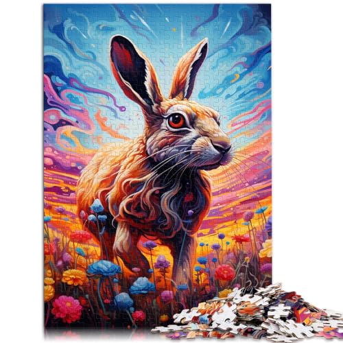 Puzzle Art Rabbits Lustiges Puzzle für Erwachsene, 1000-teiliges Holzpuzzle, lustige Aktivitäten zu Hause, Geburtstagsgeschenk, Reisegeschenk, 1000 Teile (50 x 75 cm)