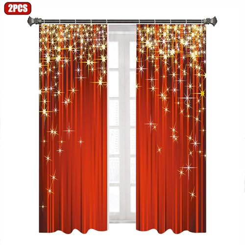 Weihnachtsvorhänge – Fransenvorhänge, Party-Dekoration, Hintergrund | Weihnachts-Polyester-Vorhang, Türvorhang | Weihnachts-Polyester-Vorhang Für Gruselige Weihnachtsfeiertage, Fensterdekoration