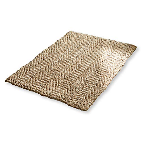 Loberon Badematte Daoukro, Jute, H/B ca. 70/100 cm, braun, braun