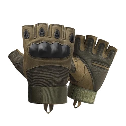 LYHYDMA Fitness-Handschuhe Halbfingerhandschuhe for Herren, Outdoor-Handschuhe, Sport-Motorrad-Fahrradhandschuhe, Fahrradhandschuhe(Green,XL)