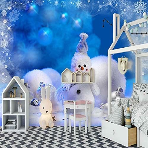 Blaue Weihnachtspuppe 3D Tapeten Wanddekoration Fototapete Sofas Wohnzimmer Wandbild Schlafzimmer-150cm×105cm