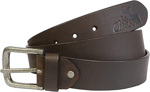 La Chasse® Büffelledergürtel Bison (95 - 125, Braun)