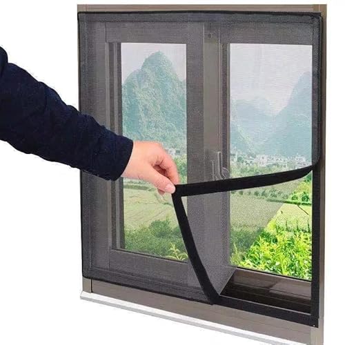 FEINIAO Anti-Moskito Klettverschluss Fenster Mesh Anti-Fliegen Vorhang Magic Screen Sommer unsichtbares Moskitonetz Mesh Air Fiberglas Moskitogitter