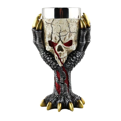 3D Totenkopf Weinglasbecher Kelchbecher Cocktailbecher Totenkopf Druckbecher Goth Goth Bewunderer