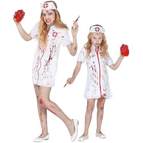 "ZOMBIE NURSE" (dress, headpiece) - (158 cm / 11-13 Years)