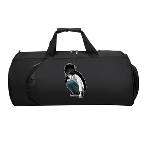 Death No. te Kleine Reisetasche Anime, Faltbare Reisetasche HandgepäCk, HandgepäCk Unisex G.ym Wochenendtasche Flugzeug(Black 17)