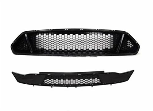 Frontgrills Für Ford Für Mustang 2018 2019 2020 2021 Carbon Fiber Muster Auto Vorderen Stoßfänger Mesh Grille Grills Racing Grille Front Bumper Grille(E)