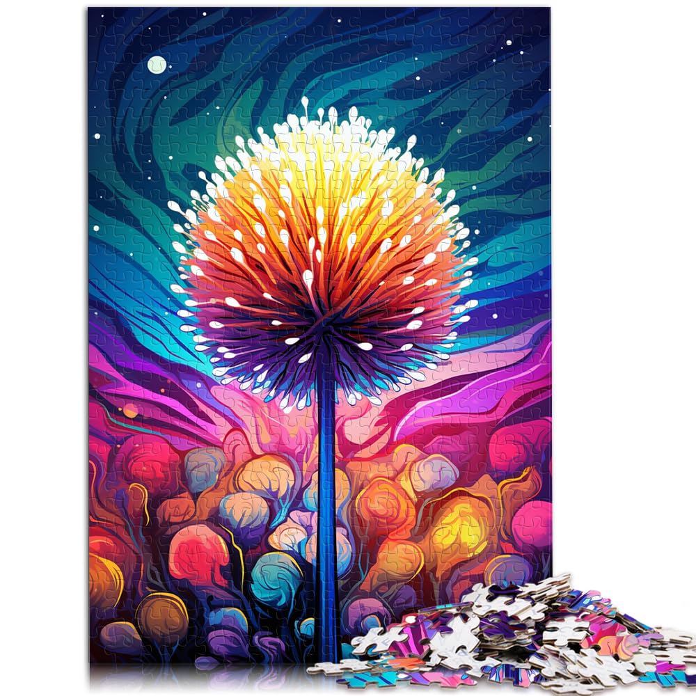 Puzzles Lernspiele Die farbenfrohe Psychedelia der Klette 1000-teiliges Puzzlespiel Holzpuzzle Staycation Zeit totschlagen 1000 Teile (50 x 75 cm)