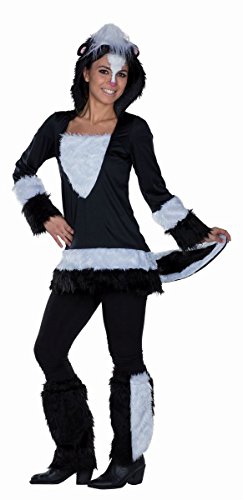 Stinky Stinktier Kostüm Kapuzentunika Tierkostüm für Damen