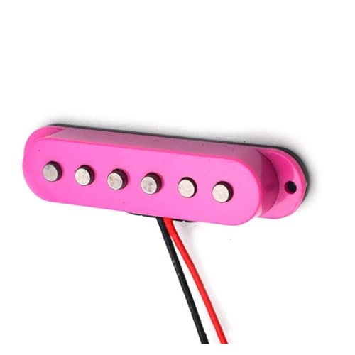 Lila Single Coil Fiber Bobbin Pickup E-Gitarre Pickup Gitarre Fiber Bobbin Single-Coil-Tonabnehmer (Color : Neck)