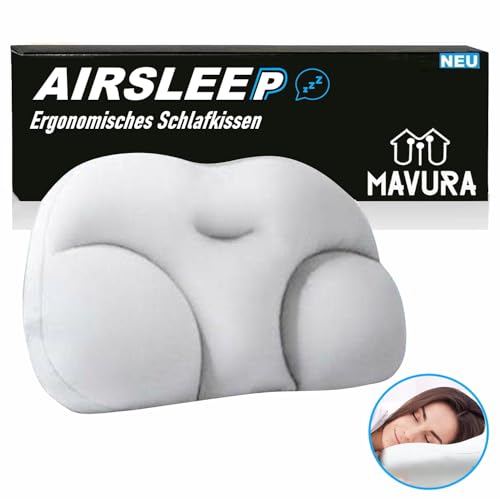 MAVURA AIRSLEEP 3D Ergonomisches Schlafkissen Wolkenkissen rundum