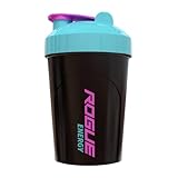 Rogue Energy Shaker-Flasche, 500 ml, BPA-frei, spülmaschinenfest, Schwarz und Blaugrün (Midnight Retro Edition)