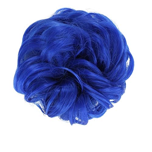 Haarknoten Lockiges gewelltes Haargummi-Donut-Chignon-Haarteil for Frauen, unordentlicher Dutt, Haarverlängerungen, synthetischer Haarknoten, elastisches Band, Haargummis, Hochsteckfrisur, Pferdeschwa