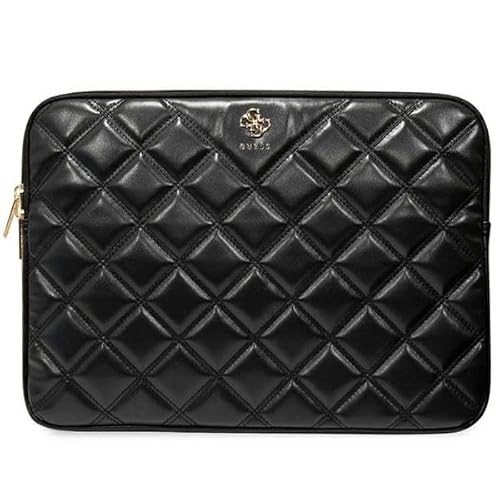 CG Mobile Guess Sleeve GUCS16ZPSQSSGK 16" Schwarz Quilted 4G