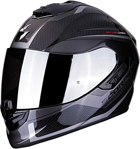 Scorpion Unisex – Erwachsene NC Motorrad Helm, Schwarz/Grau, L
