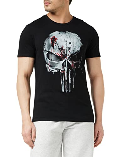 cotton division Herren Punisher T-Shirt, schwarz, XL