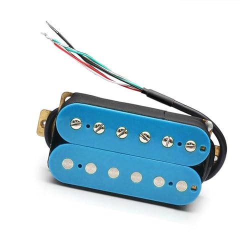 Gitarren-Tonabnehmer Doppelspulen-Humbucker Für E-Gitarre, Tonabnehmer Für E-Gitarre, Steg- Oder Hals-Tonabnehmer (Color : Light Blue Bridge)