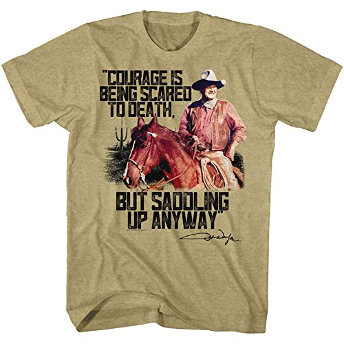 American Classics John Wayne Mut Khaki T-Shirt für Herren X-Groß Beige