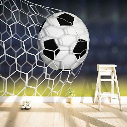 XLMING Stehender Weißer Fußball Küche Esszimmer Arbeitszimmer Wohnzimmer TV Hintergrund Wand 3D Tapete-200cm×140cm