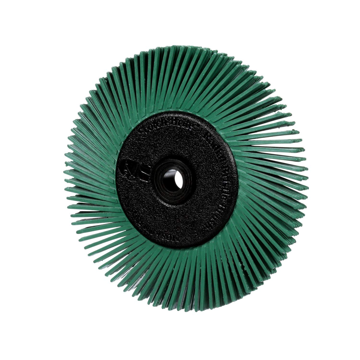 3M 27605 Scotch-Brite Radial Bristle Brush BB-ZB mit Adapter, P50, Typ A, 152,4 mm, 12,7 mm, 25,4 mm, Grün