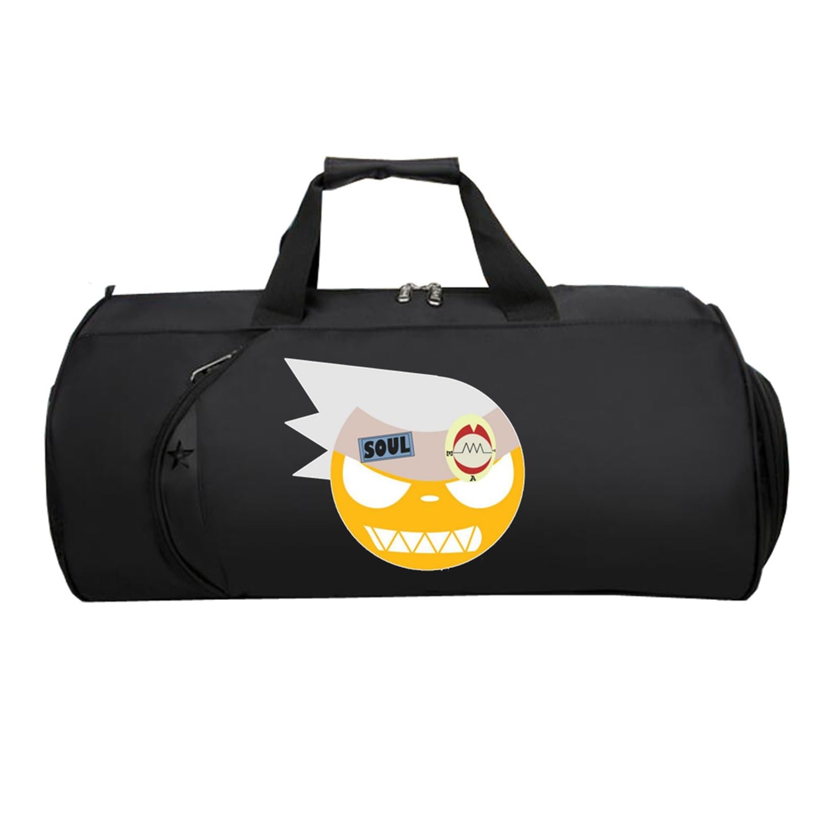 So-ul Eat-er Cabin Bag Anime, Faltbare Reisetasche HandgepäCk, HandgepäCk Unisex G.ym Wochenendtasche Flugzeug(Black 10)