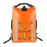 SUMMITDRAGON Trocken-Rucksack, wasserdicht, 30 l, mit Netztasche, verstellbarer Riemen, Roll-Top, Trockentasche für Kajakfahren, Rafting