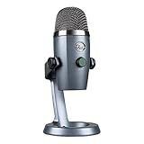 Blue Yeti Nano Premium USB-Mikrofon für Aufnahmen, Streaming, Gaming, Podcasting auf PC und Mac, Mit Blue VO!CE-Effekten, Nieren- und Kugelcharakteristik, Latenzfreies Monitoring - Grau