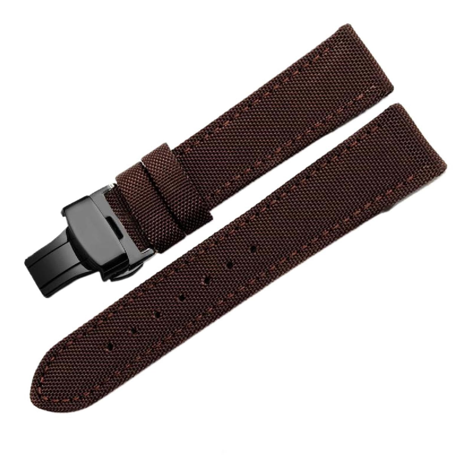 SpaRcz Canvas-Uhrenarmband für Herren, 18-24mm, Farbe 16, 21mm