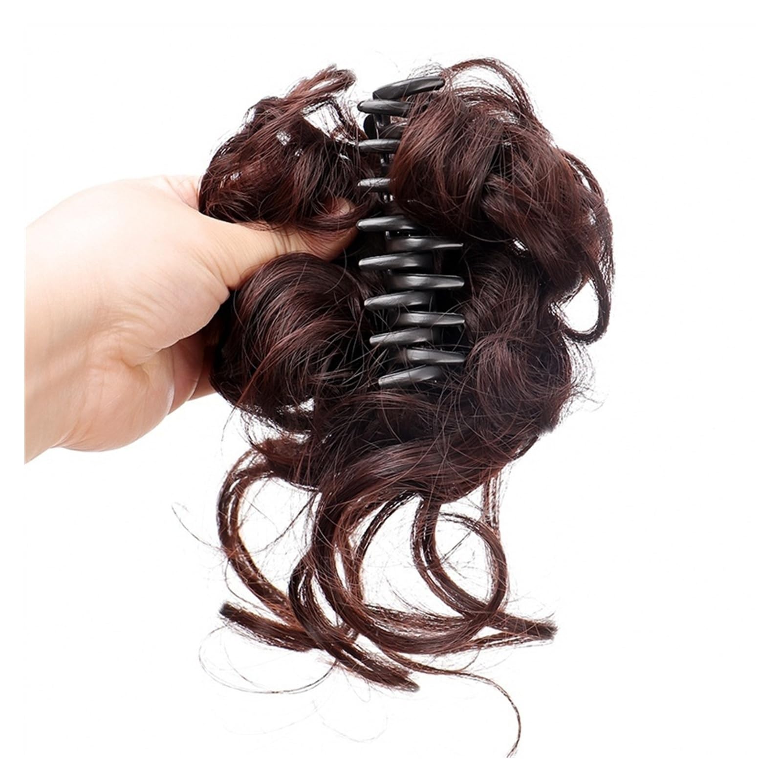 Haarteil Synthetische Chignon-Krallen-Clip-in-Haarteile for unordentliche Dutts, gewellte, lockige Chignon-Haarverlängerungen, zerzauste Hochsteckfrisur-Haarknoten, Pferdeschwanz-Haarteile mit Clip fo