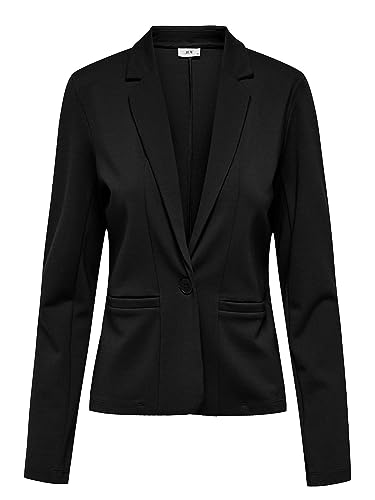 JdY Damen Jacke Blazer JDYPretty Damensakko mit Knopfverschluss 15306508 Black M