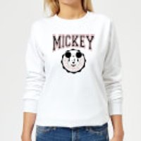 Disney Mickey New York Damen Sweatshirt - Weiß - XS - Weiß