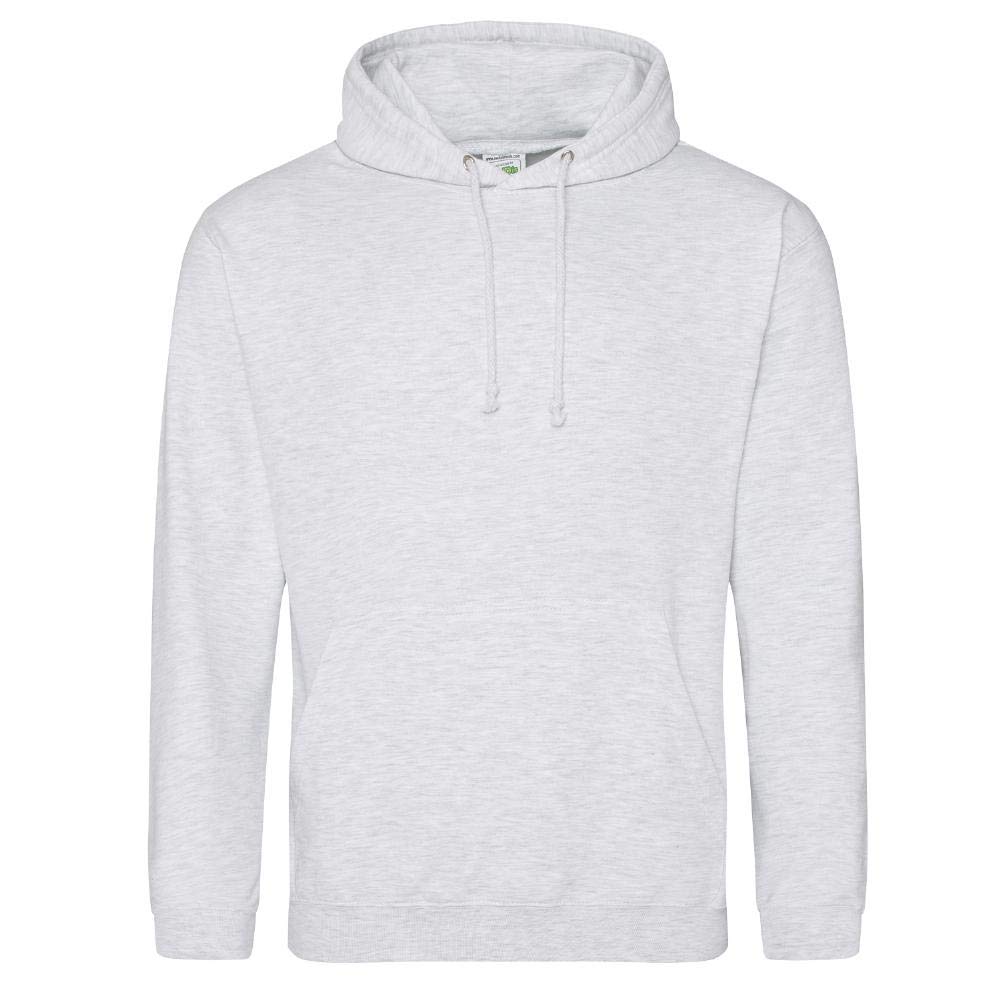 Just Hoods - Unisex College Hoodie/Ash, 3XL