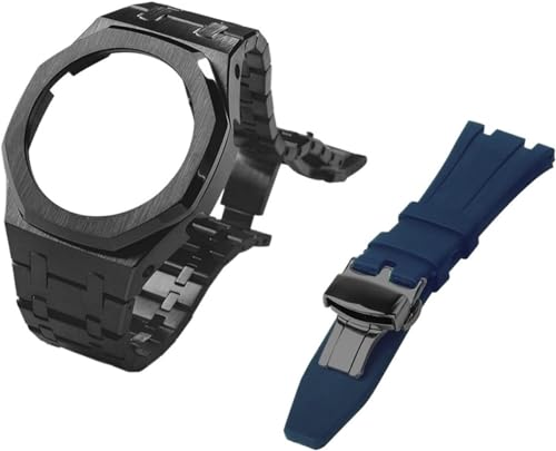 IOTUP Gen 5 Metall-Uhrengehäuse, Lünette und Fluorkautschuk-Uhrenarmband, Kombinationsset, für GA2100, GA2110, GAB2100, GM2100, Mod Kit für Watch Full, GA-2100/2110, Achat