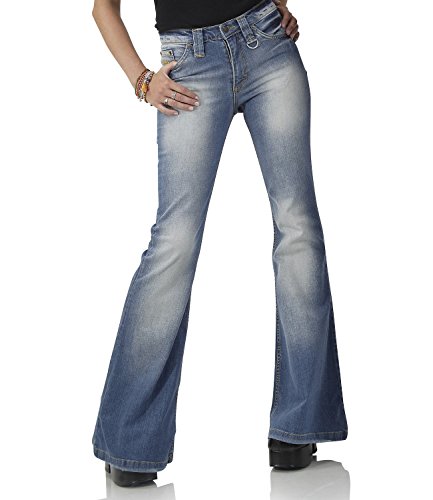 Comycom Hellblaue Damen Jeansschlaghose Star 72 32/34