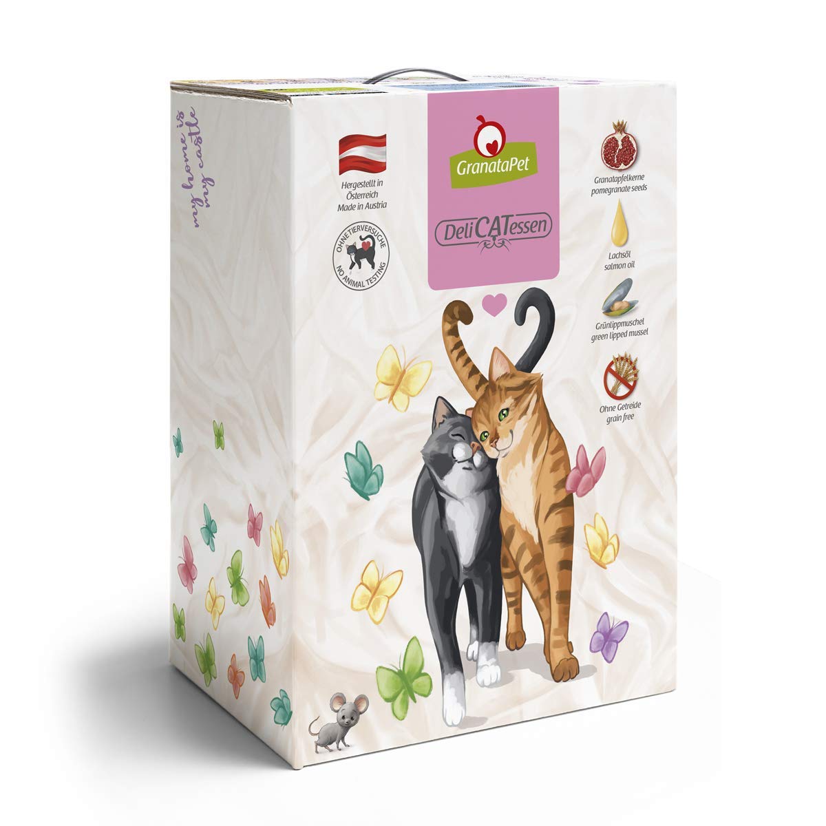 GranataPet DeliCatessen Wild & Huhn Adult, Trockenfutter für Katzen, schmackhaftes Katzenfutter, Alleinfuttermittel ohne Getreide & ohne Zuckerzusätze, 9 kg