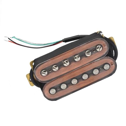 Transparente E-Gitarre Humbucker Bridge Pickup Kunststoffspule verstellbare Schraube Gitarrenteile Single-Coil-Tonabnehmer