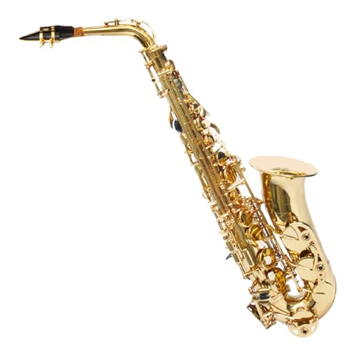 Gold lackiertes saxophon Altsaxophon in Es für Anfänger und Erwachsene Saxophon Lack Gold Musikinstrument