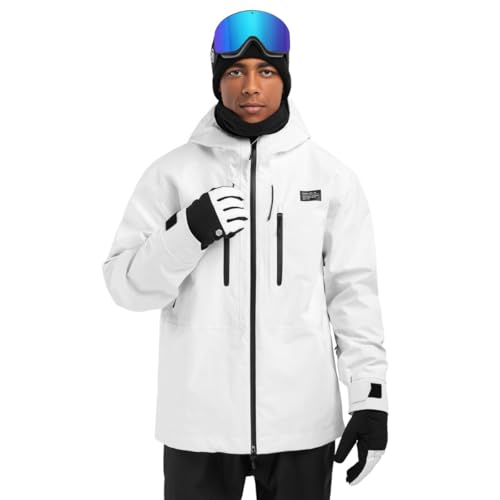 SIROKO - Hardshell Jacke für Schnee W5 Megeve - M - Weiß