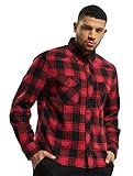 Brandit Check Shirt Herren Baumwoll Hemd 3XL Red-black