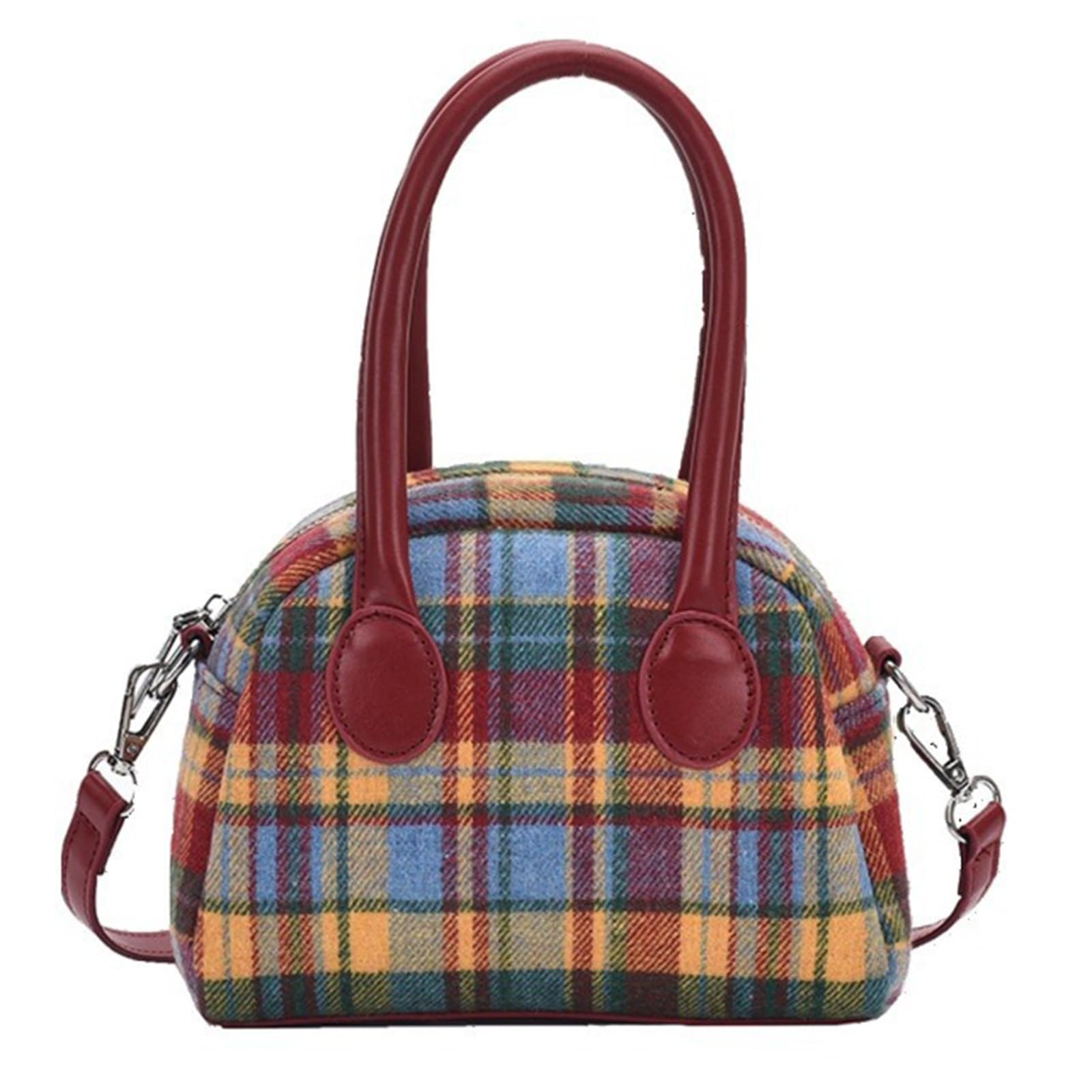 Damen Taschen Plaids Handtasche Trend Umhängetasche All Passende Umhängetasche Muscheln Schultertasche Für Winter