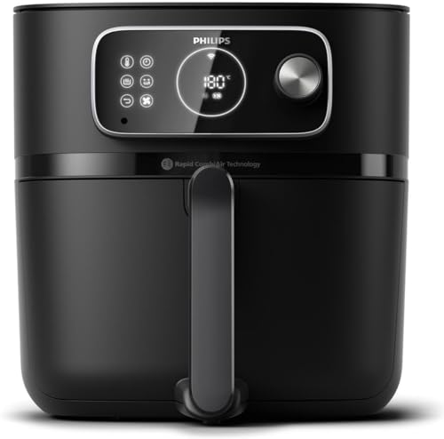 Philips Domestic Appliances Verbundene Airfryer-Kombi XXL. Rapid CombiAir Technologie 2,0 kg, 8,3 L. Schwarz, (HD9875/90)